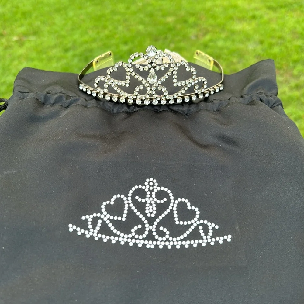 👑RARE HTF Vintage Victorias Secret “Miss Sexy Little Thing” Tiara w/Satin Bag - Picture 14 of 16